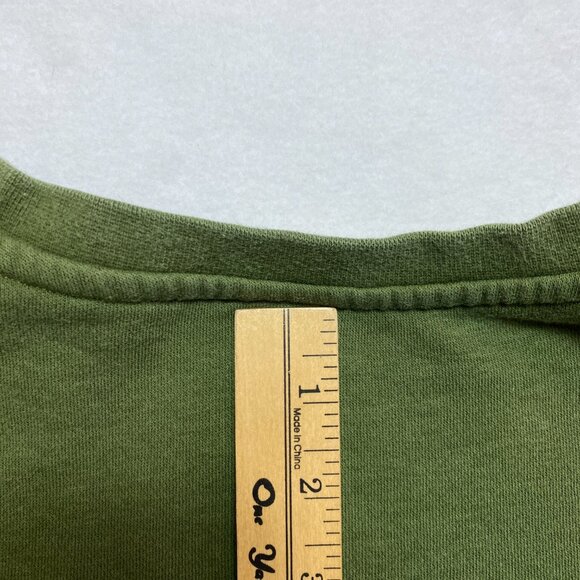 VintageN ike Sweatshirt Men's S Army Green Swoosh Pullover Crewneck Y2K - Picture 13 of 13